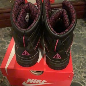Pink & Black Nike ACG boots